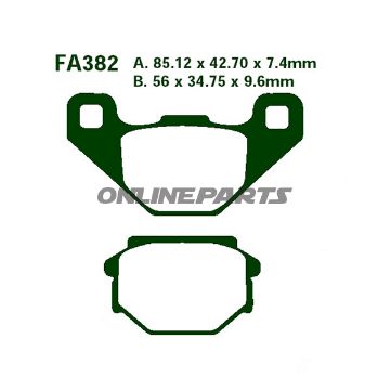 Brake Pads Std Ebc Fa382altn 7870744