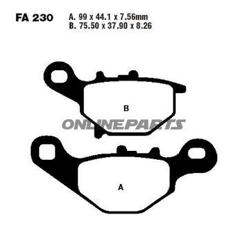 Brake Pads Sintered R Ebc Fa230raltn 7874340
