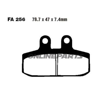 Brake Pads Sintered Hh Ebc Fa256hh