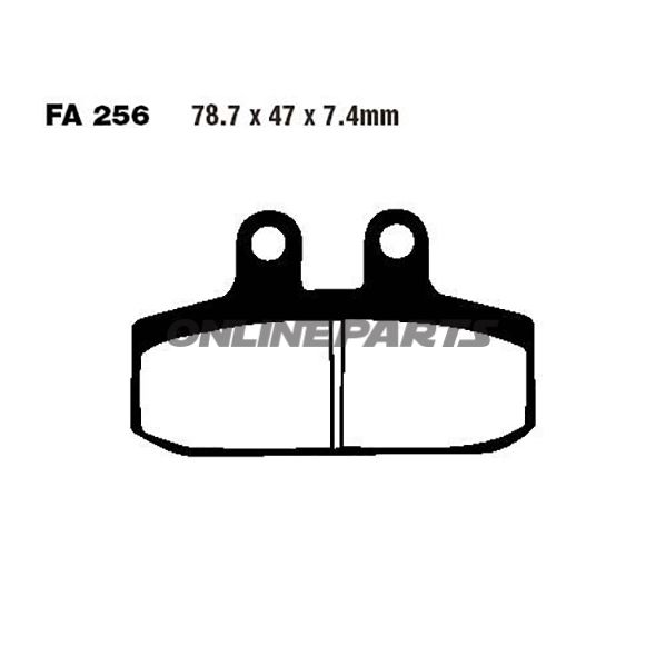 Brake Pads Sintered Hh Ebc Fa256hh