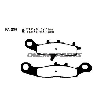 Brake Pads Sintered R Ebc Fa258rmx