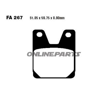 Brake Pads Sintered Hh Ebc Fa267hhaltn 7870033
