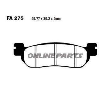 Brake Pads Sintered Hh Ebc Fa275hhaltn 7875115