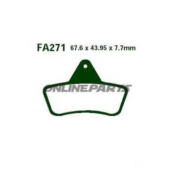 Brake Pads Std Ebc Fa271tt