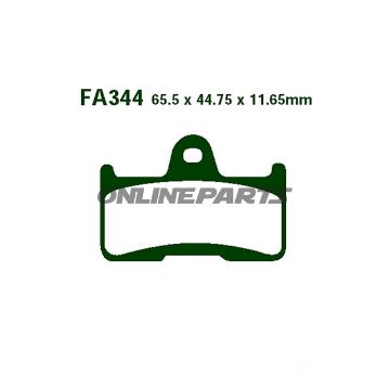 Brake Pads Std Ebc Fa344tt