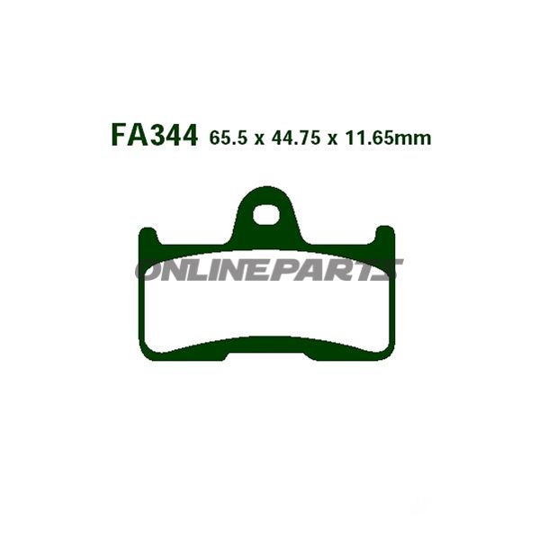 Brake Pads Std Ebc Fa344tt