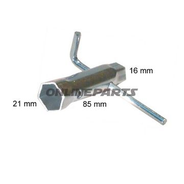 Spark Plug Tool Sw16/212 In 1 With Angled Handle Jmp