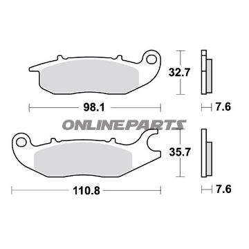 Brake Pads Std Trwaltn 7320492/7630074
