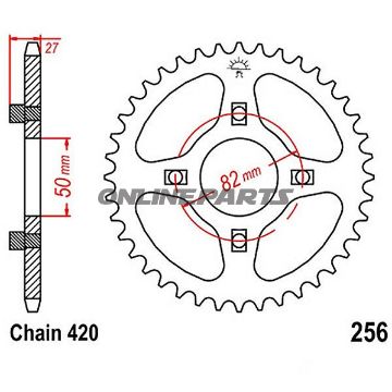 Rear Sprocket 35 Tooth Pitch 420Inner Diameter 50 Bolt Spacing 82