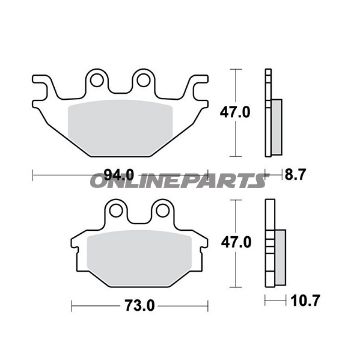 Brake Pads Sintered Si Trwaltn 7325780