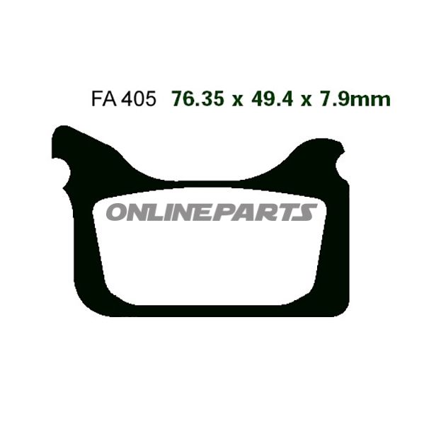 Brake Pads Sintered Mx-S Ebc Mxs405racing Mx