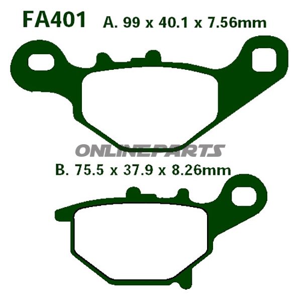Brake Pads Sintered R Ebc Fa401raltn 7874373