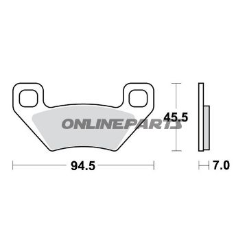 Brake Pads Sintered Si Trwaltn 7322100