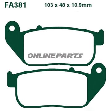 Brake Pads Std Ebc Fa381