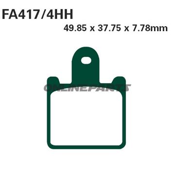 Brake Pads Sintered Hh Ebc Fa417/4Hhaltn 7874720