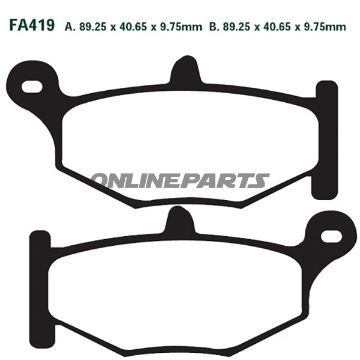 Brake Pads Sintered Hh Ebc Fa419hhaltn 7874506