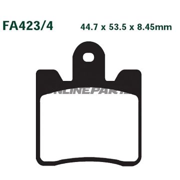 Brake Pads Sintered Hh Ebc Fa423/4Hhaltn 7875263