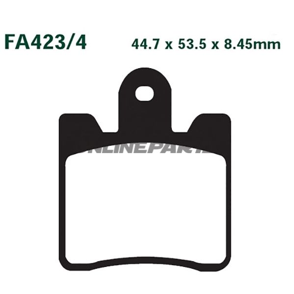 Brake Pads Sintered Hh Ebc Fa423/4Hhaltn 7875263