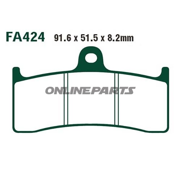 Brake Pads Std Ebc Fa424