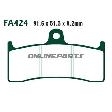 Brake Pads Sintered Hh Ebc Fa424hhaltn 7870850