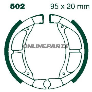 Brake Shoes Rear With Springs Ebc