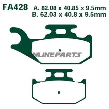 Brake Pads Sintered R Ebc Fa428raltn 7874589