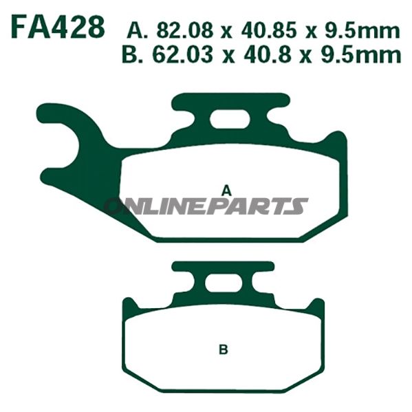 Brake Pads Sintered R Ebc Fa428raltn 7874589