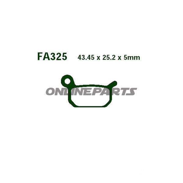 Brake Pads Std Ebc Fa325tt