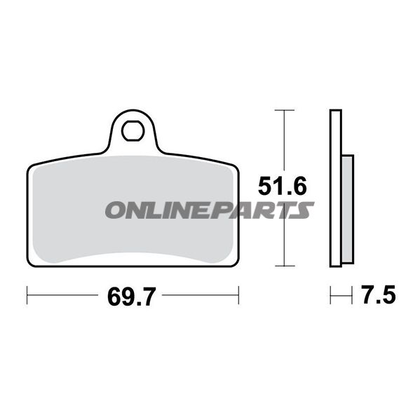 Brake Pads Sintered Trw Lucashigh Metal Compound