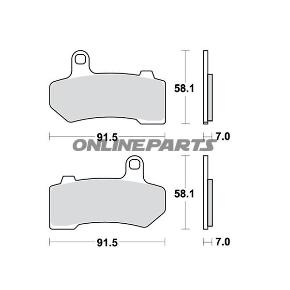 Brake Pads Sintered Trwaltn 7321672