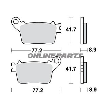 Brake Pads Rear Sintered Sh Trwaltn 7322431