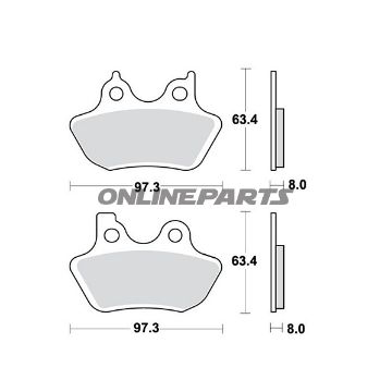 Brake Pads Sintered Trwaltn 7320997