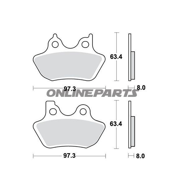 Brake Pads Sintered Trwaltn 7320997