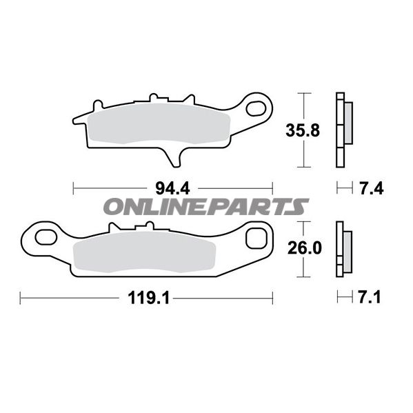Brake Pads Sintered Si Trwaltn 7325707