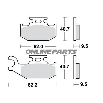 Brake Pads Sintered Si Trwaltn 7325681