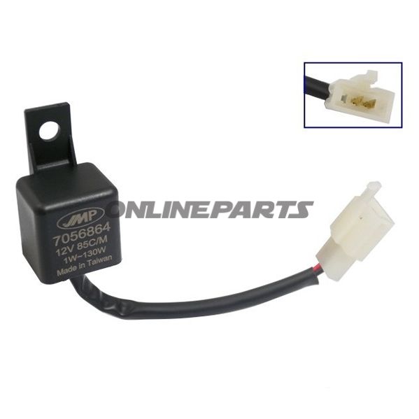 Led elektronisk blinkrelæ - Universal 12V, 3 ben, belastning: 1 Watt - 130 Watt fra JMP