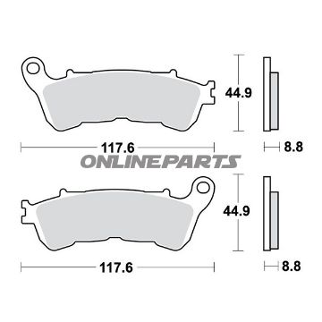 Brake Pads Sintered Trwaltn 7320435