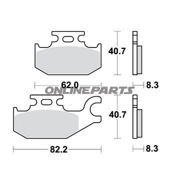Brake Pads Sintered Si Trwaltn 7322134