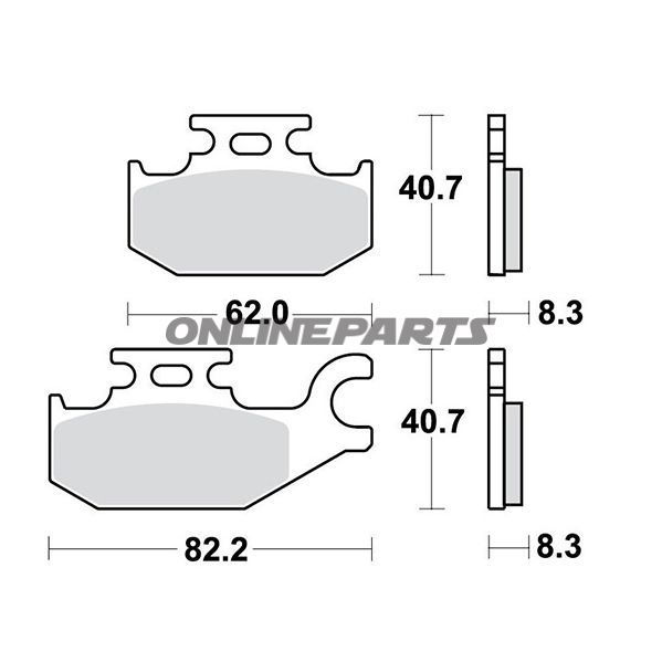 Brake Pads Sintered Si Trwaltn 7322134