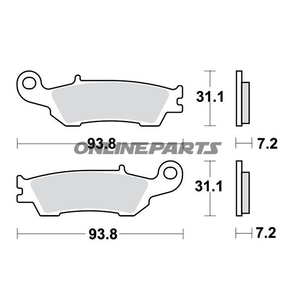 Brake Pads Sintered Si Trwaltn 7322555