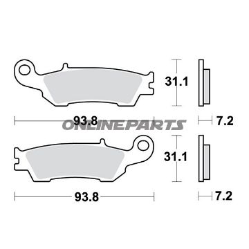 Brake Pads Sintered Rsi Trwaltn 7322563