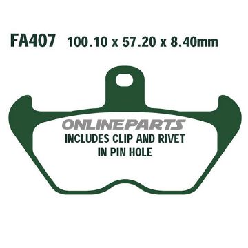 Brake Pads Sintered Hh Ebc Fa407hhaltn 7870892/7630021