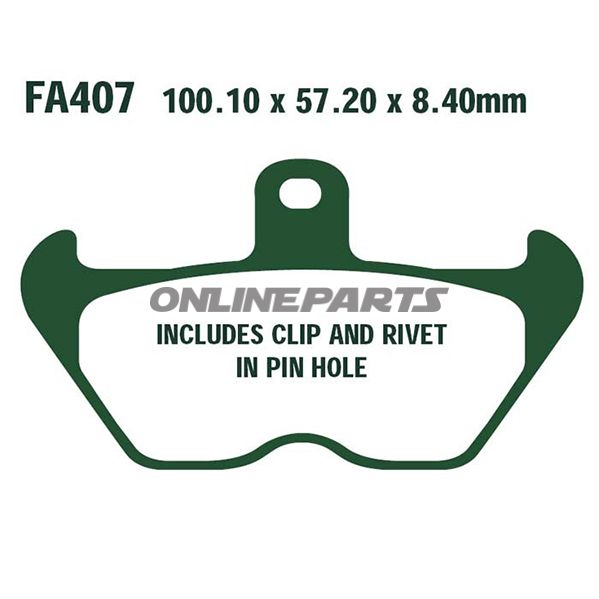 Brake Pads Sintered Hh Ebc Fa407hhaltn 7870892/7630021