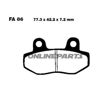 Brake Pads Sintered Hh Ebc Fa086hh