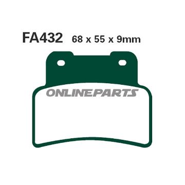 Brake Pads Sintered Hh Ebc Fa432hhaltn 7874696