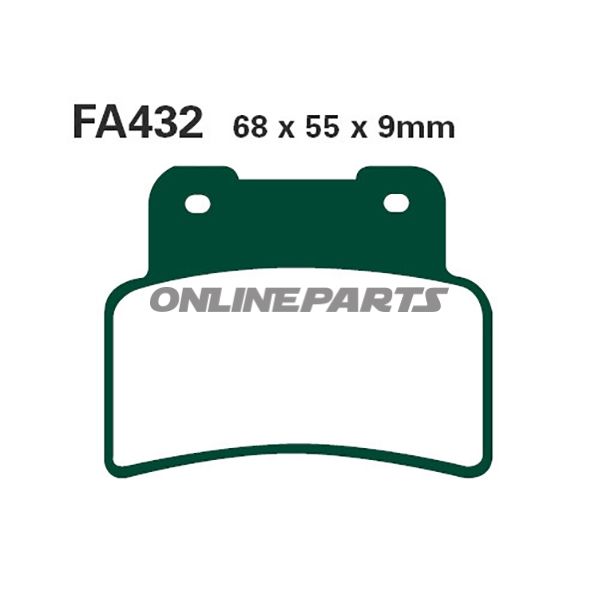 Brake Pads Sintered Hh Ebc Fa432hhaltn 7874696