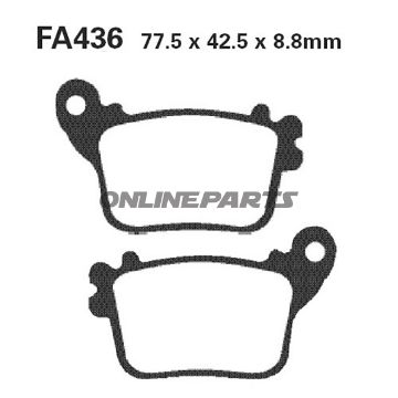 Brake Pads Sintered Hh Ebc Fa436hhaltn 7874514