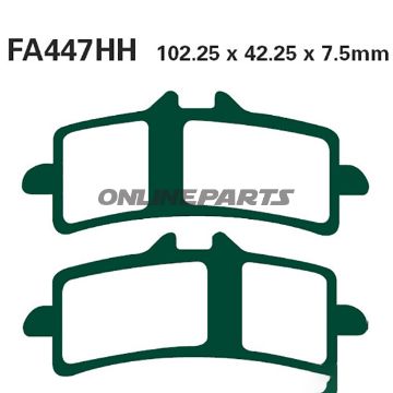 Brake Pads Sintered Hh Ebc Fa447hhaltn 7874779