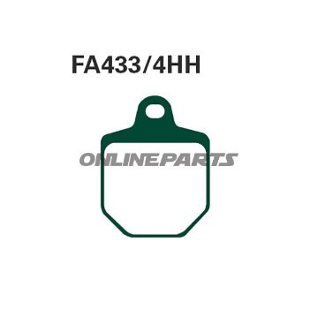 Brake Pads Sintered Hh Ebc Fa433/4Hh