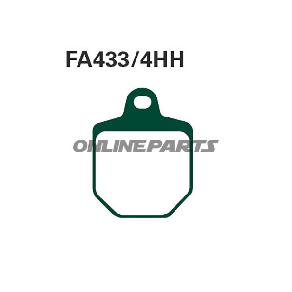 Brake Pads Sintered Hh Ebc Fa433/4Hh